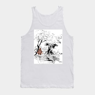 Hungry bear under the tree Tank Top